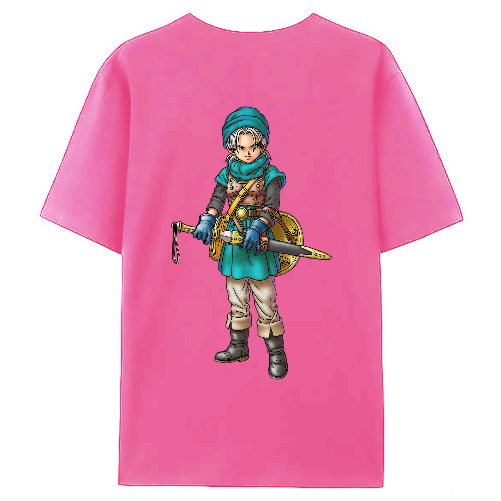 （画像用） ドラゴンクエスト Doragon Kuesuto Dragon Quest レディース半袖Tシャツ(バックプリント)